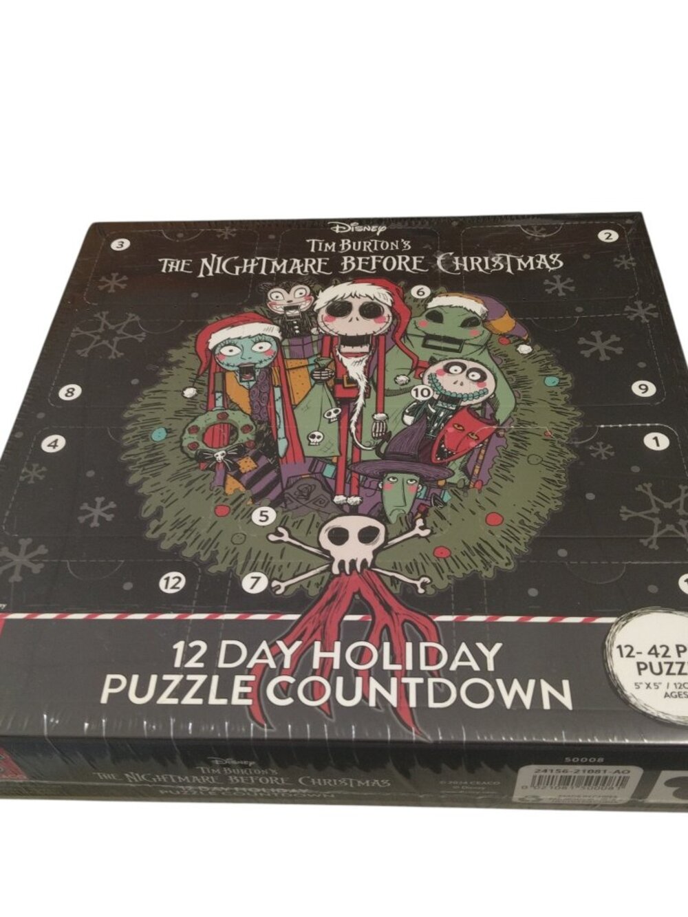 Tim Burton's The Nightmare Before Christmas 12 Day Holiday Puzzle Countdown